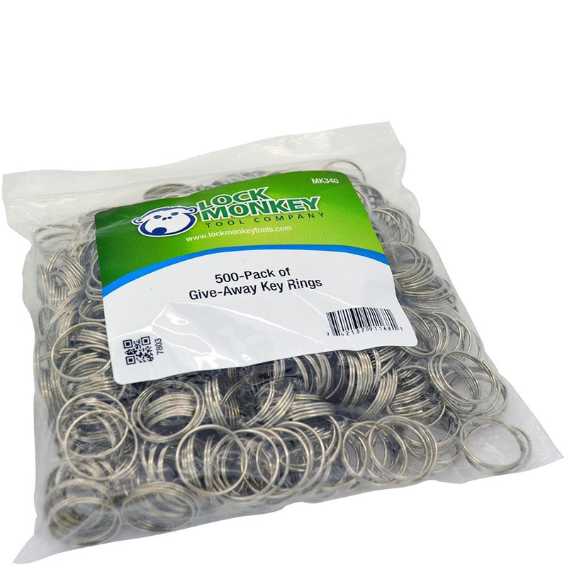 500-Pack of 3/4" Give-Away Key Rings (MK340)