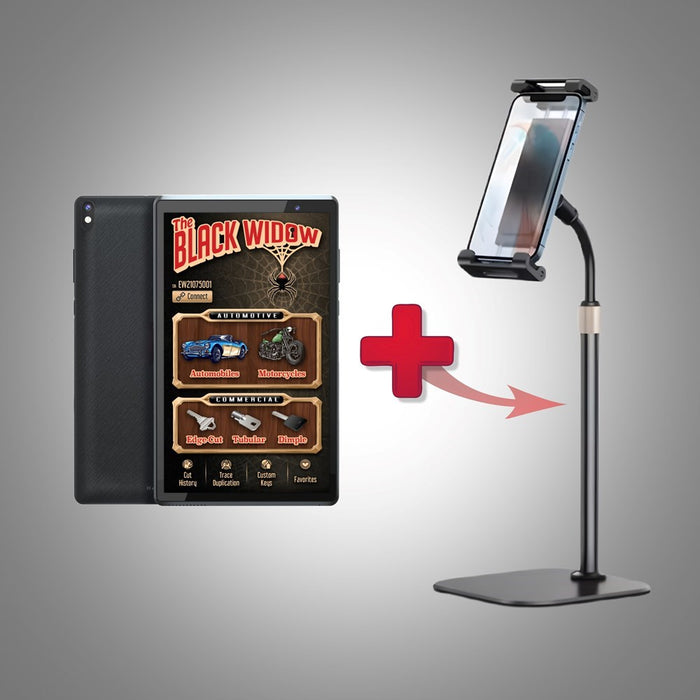The Black Widow—Premium Android Tablet [7"] and Articulating Stand