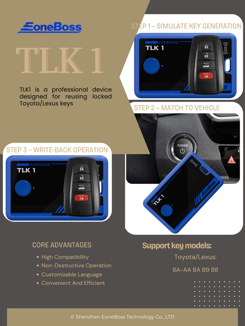 TLK1 – Toyota / Lexus Locked Key Reuse Device
