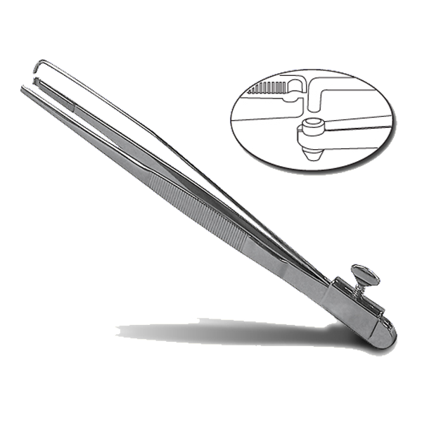 Pin Tweezers with Pin Pushing Attachment (TPT-5) — Noble Key Supply