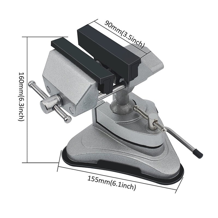 Vise with Vacuum Base — Noble Key Supply